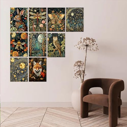 9 Pack Cute Animal Paint by Numbers Kit for Adults Beginner (Without Frame) - Image 3