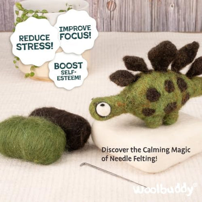 Woolbuddy Needle Felting Kit Starter Set (Dinosaur) for Beginner & Adults - Image 5