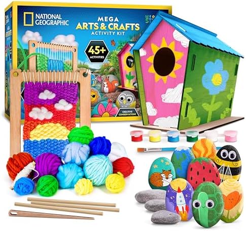 National Geographic Mega Arts and Crafts Activity Kit for Kids Ages 8-12 by BlueMarbleToys