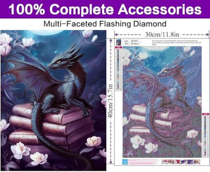 Diamond Art Kits for Adults, Dragon Diamond Art Painting Kits for Adults - Image 3