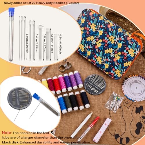 Bobode Travel Basic Cute Sewing Kit for Adults with 24 Sewing Thread - Image 2