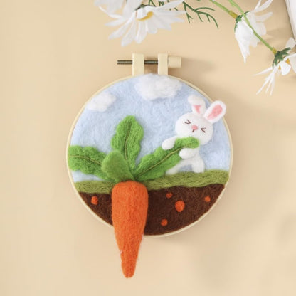 Hilsayum Wool Painting Kit Needle Felting Kit Wool Felt Painting Gifts for Adults,Needle Felt Supplies for Beginners,Home Decoration - Image 6