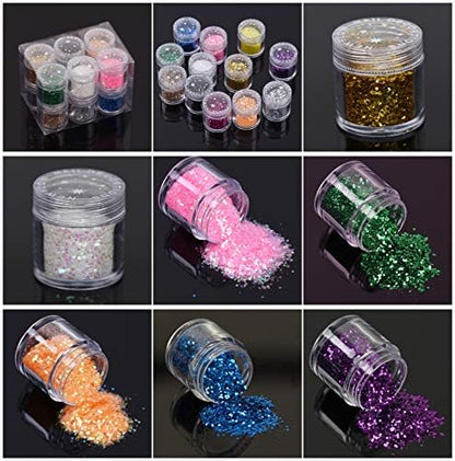 250ml Epoxy Resin UV Crystal Clear Transparent 60 Decorations Glitters Dried Flowers Glassine, Epoxy Kit for Resin Crafts Jewelry Making - Image 4