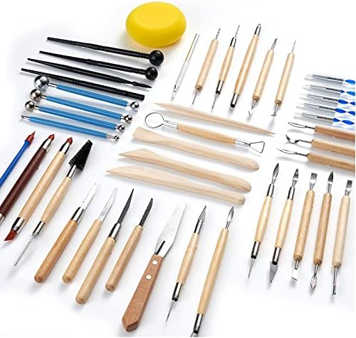 TEMONTIAN Clay Sculpting Tools for Pottery, Polymer & Air Dry Clay, 44 PCS - Image 6