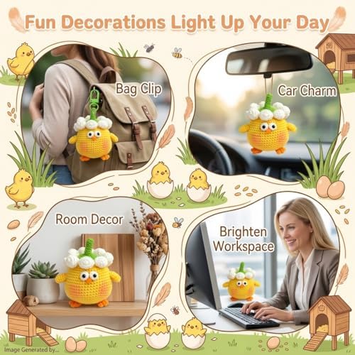 Crochet Kit for Beginners, Crochet Starter Kits for Chicken - Image 5