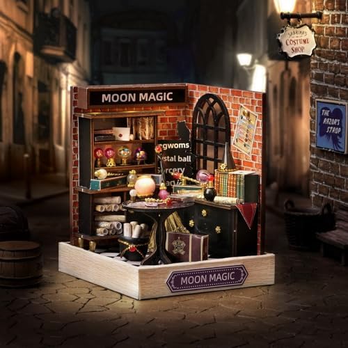 CUTEROOM DIY Doll Room Miniature Furniture Wooden House Kit-Moon Magic - Image 3