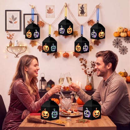 Maitys 16 Sets Halloween Paper Lantern Suncatcher Craft Kits for Adults - Image 5