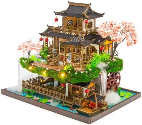 Roroom DIY Miniature House Kit, Fairyland Pavilion Dollhouse Kit by Roroom