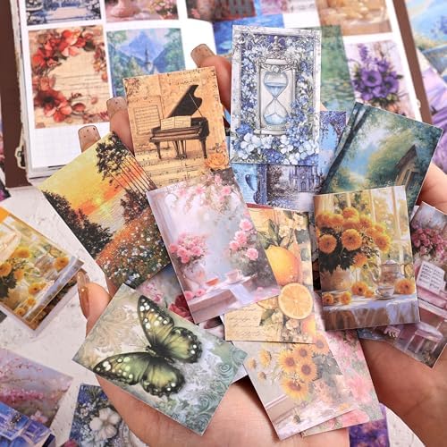 6 Sets 300 Pcs Washi Stickers Set Colorful Dreams Sticker Book for Journaling, DIY Decorative Paper Sticker Decals for Bullet Journal Art Scrapbooking Diary Card Craft Gift Album Notebook Stationery - Image 7