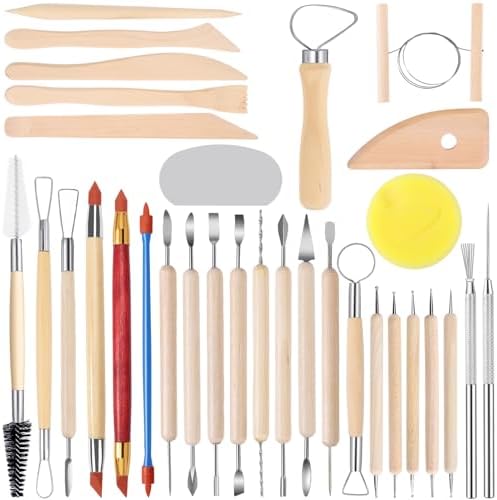 SHENOMAD 32PCS Clay Tools Sculpting Pottery Ceramics Polymer Tools Set by Unknown