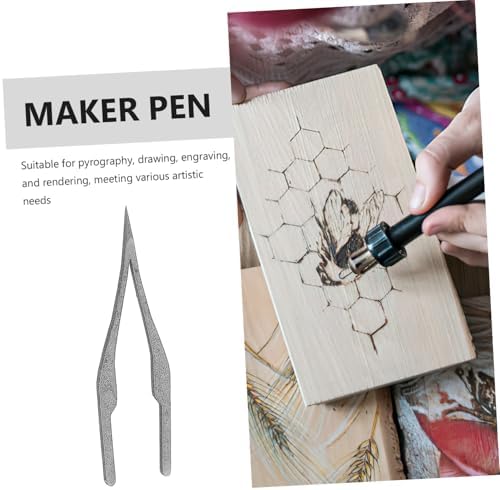 Pyrography Pen Tips for Wood and Paper, Precision Black Soldering Iron Nibs - Image 3