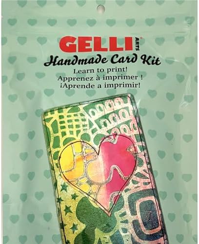 Gelli Arts 3 x 5 DIY Gel Printmaking Set – Includes Gel Plate and Supplies for Handmade Cards – Fun Craft Activity for Kids or Adults by GelliArts