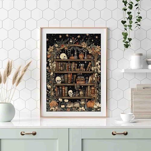 Bookshelf Paint by Numbers Kit for Adults Beginners 19.6X15.7 inch - Image 3