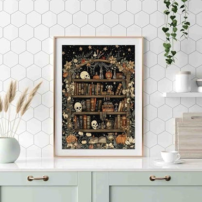 Bookshelf Paint by Numbers Kit for Adults Beginners 19.6X15.7 inch - Image 3