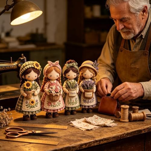 Patch Work DIY Kit - Beginner Sewing Set for Handmade Doll Decor - Image 4