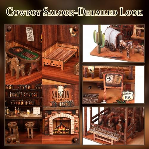 NookMaster Book Nook Kit 3D Wooden Puzzle with LED Light Bookshelf Insert - Image 3