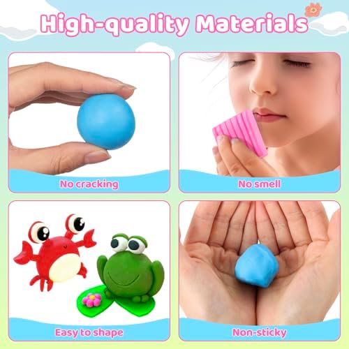 Funtopia Polymer Clay Kit, 34 Colors Modeling Clay for Kids Adults - Image 5