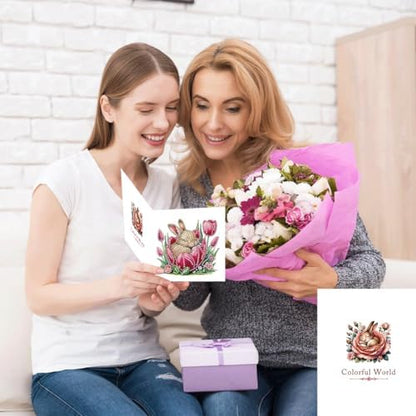 LSQFS 6Pcs Diamond Painting Greeting Cards, 5.9x11.81inch - Image 6