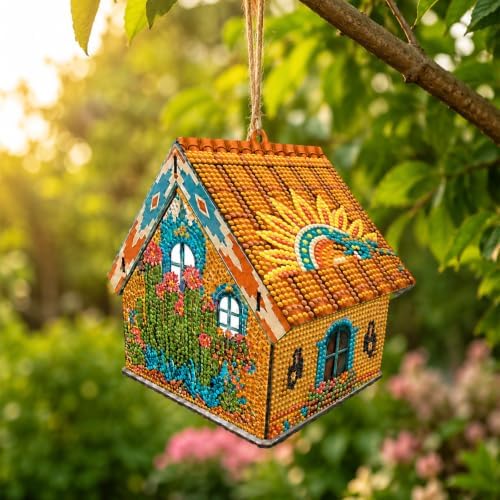 FRANDEK DIY Wooden House Diamond Art Kit for Adults (Tropical Cactus) - Image 4