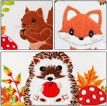 Louise Maelys 3 Set Animal Embroidery Kit for Beginners Cute DIY Gift - Image 4