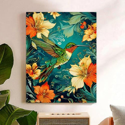 Reivworl Hummingbird Paint by Numbers Kit for Adults Beginner 16×20 inch - Image 2