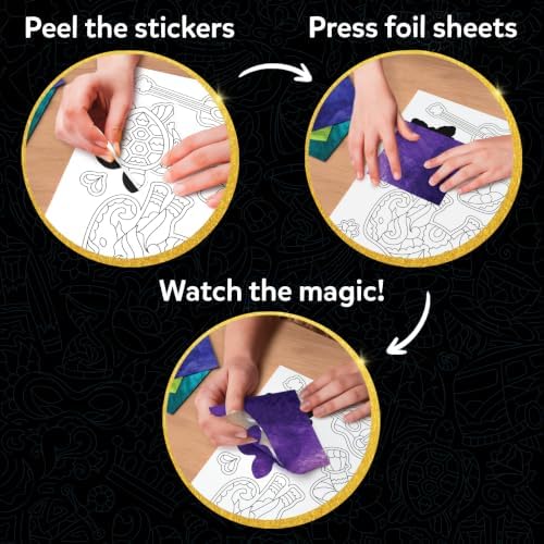 Skillmatics Foil Fun Pretty Patterns, Foil Art, Gift for Tweens & Adults - Image 5
