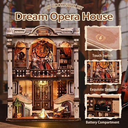 Book Nook Kit for Adults, DIY Miniature House Dream Opera House - Image 2
