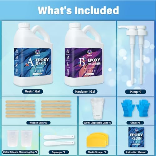 Epoxy Resin Kit 2 Gallon, Resina Epoxica for Crafts - Image 6