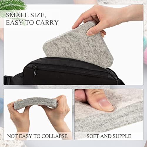 Amylove 2 Pcs Needle Felting Pad, Wool Mat Thick Firm Base, 5 x 6 x 1 Inch - Image 3