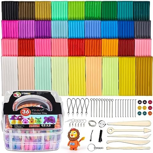 CiaraQ 36-Color Polymer Clay Oven Bake Modeling Kit by CiaraQ