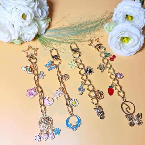 Lyukii 344Pcs Charms Lip Gloss Keychain Making Kit - Image 5