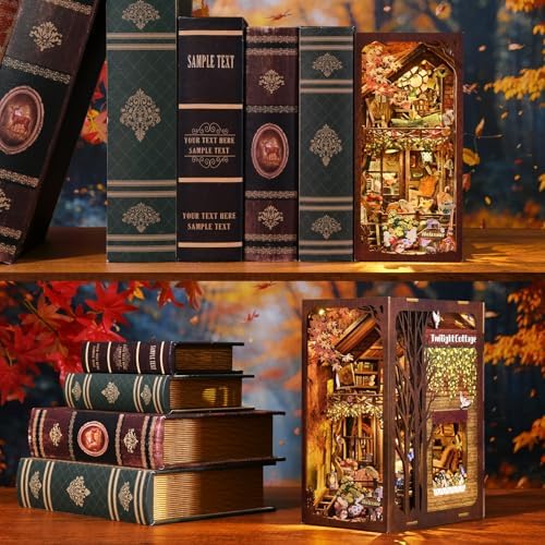 Book Nook Kit, DIY Miniature House Dollhouse Kit 3D Puzzle for Adults - Image 6