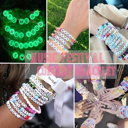 LZOUOWO Friendship Bracelet Kit Concert Bracelets Merch, 7200pcs Clay Beads - Image 2