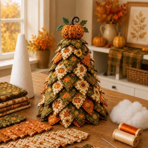 Daily Partner DIY Halloween Quilted Fabric Tree Kit by DailyPartner