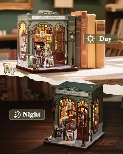 CUTEBEE Book Nook Kit - DIY Miniature House Dollhouse Kit for Adults - Image 6