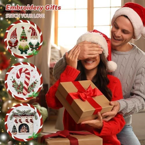 Christmas Embroidery Kits Beginners, Truck Embroidery Kits for Adults - Image 7