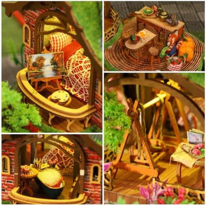 Miniature House Kit, DIY Miniature Kit, Mini House for Adults, Fairy House - Image 5