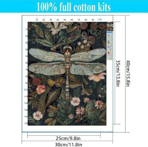 Tiwabb Dragonfly Stamped Cross Stitch Kits for Adults Beginners - Image 4