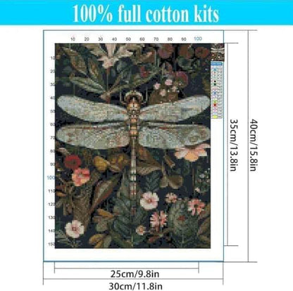 Tiwabb Dragonfly Stamped Cross Stitch Kits for Adults Beginners - Image 4