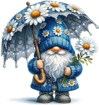 DYAIANGMU Gnome Stamped Cross Stitch Kit for Adults 13.7x13.7 inches by Unknown
