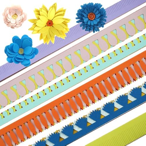 FAZHBARY Quilling Paper Flowers Kit Colorful 6 Set Petal Paper Quilling Strips Bulk and Paper Quilling Tools for Beginners DIY Handmade Art Crafts - Image 4