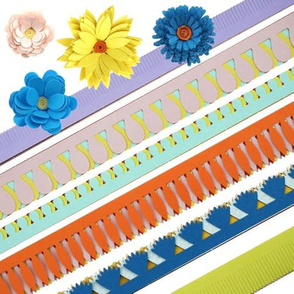 FAZHBARY Quilling Paper Flowers Kit Colorful 6 Set Petal Paper Quilling Strips Bulk and Paper Quilling Tools for Beginners DIY Handmade Art Crafts - Image 4
