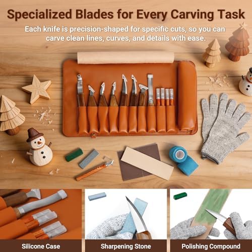 23PCS Wood Carving Kit, Wood Carving Tools - Image 5