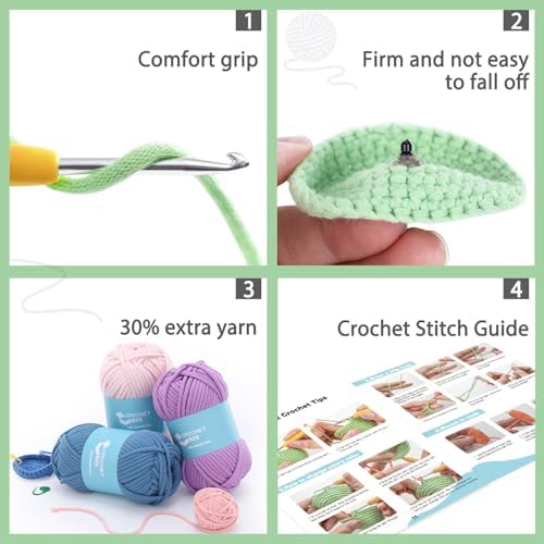 CrochetBox Frog Crochet Kit for Beginners, Easy Craft for Adults - Image 5