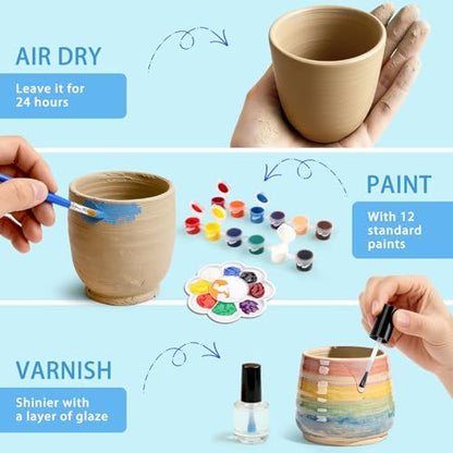 Pottery Wheel for Kids, Complete Pottery DIY Art & Craft Toy for Kids 6+ - Image 5