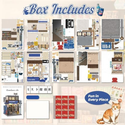 CUTEBEE Book Nook Kit DIY Miniature House Japanese Convenience Store - Image 5