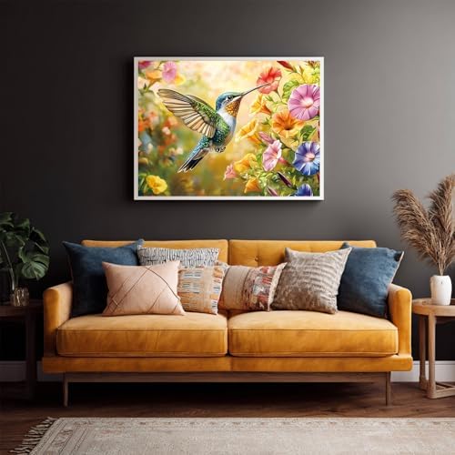 Hummingbird Paint by Numbers Kit for Adults, 16x20 inch - Image 7