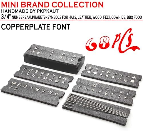 68Pcs 3/4" Custom Branding Iron for Wood, Leather Branding Stamp - Image 2