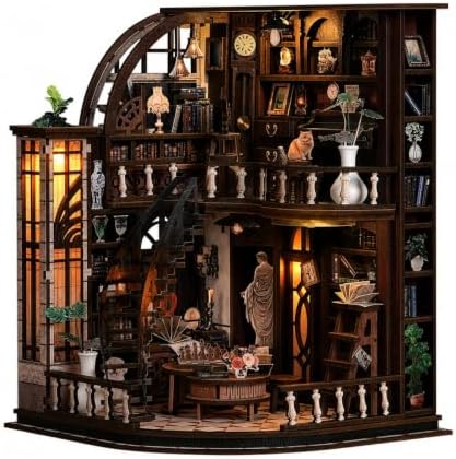 CLICLIET Book Nook, DIY Book Nook Kits for Adults, 3D Wooden Dollhouse Kits by clicliet