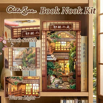 CUTEBEE Book Nook Kit - DIY Miniature House 3D Puzzle Craft for Adults - Image 3